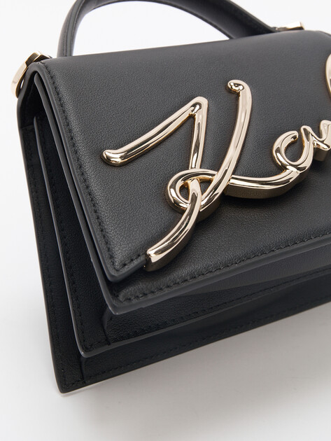 Женская сумка KARL LAGERFELD k/signature 2.0 sm crossbody, Артикул A1W30038, черный | 4351428. Ракурс 3 Женская сумка KARL LAGERFELD k/signature 2.0 sm crossbody, Артикул A1W30038, черный | 4351428. Ракурс 3