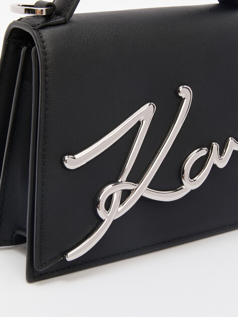 Женская сумка KARL LAGERFELD k/signature 2.0 sm crossbody, Артикул A1W30038, черный | 4351431. Ракурс 3 Женская сумка KARL LAGERFELD k/signature 2.0 sm crossbody, Артикул A1W30038, черный | 4351431. Ракурс 3