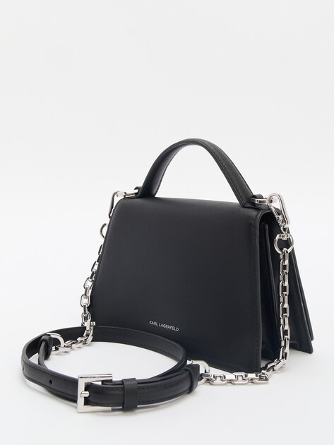 Женская сумка KARL LAGERFELD k/signature 2.0 sm crossbody, Артикул A1W30038, черный | 4351431. Ракурс 4 Женская сумка KARL LAGERFELD k/signature 2.0 sm crossbody, Артикул A1W30038, черный | 4351431. Ракурс 4