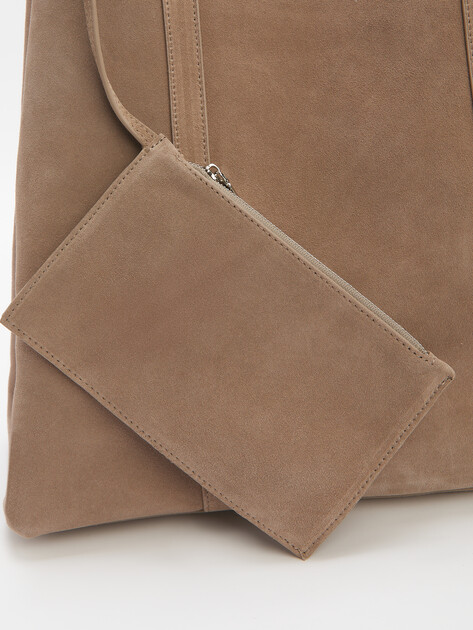 Женский шоппер TENDANCE, Артикул MRH24-233, серовато-бежевый | 4352530. Ракурс 3