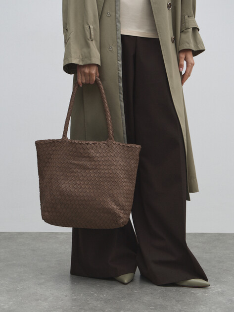 Женский тоут TENDANCE, Артикул MRH24-120, серовато-коричневый | 4352666. Ракурс 5