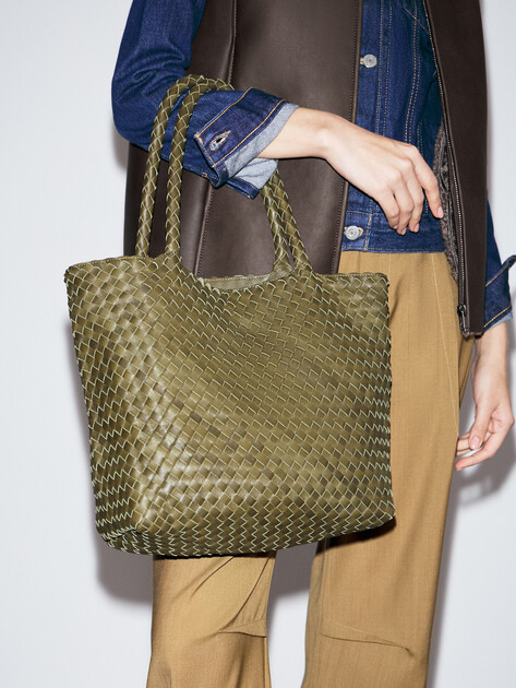 Женский тоут TENDANCE, Артикул MRH24-120, темный хаки | 4352672. Ракурс 5