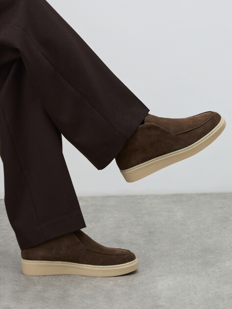 Мужские высокие лоферы TENDANCE, Артикул YS-M005-41, темно-коричневый | 4353056. Ракурс 6