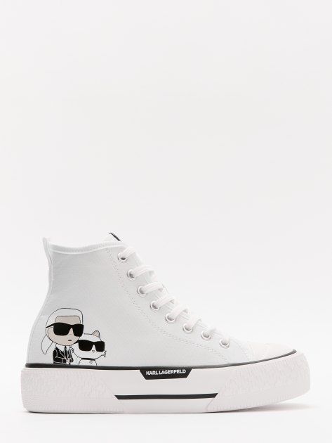 Женские высокие кеды KARL LAGERFELD, Артикул KL60644T(K), белый | 4354716. Ракурс 3 Женские высокие кеды KARL LAGERFELD, Артикул KL60644T(K), белый | 4354716. Ракурс 3