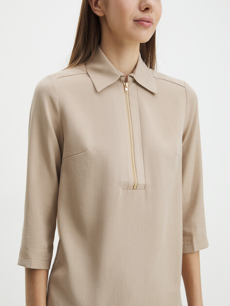 Женская блузка MAISON DAVID, Артикул T-005, темно-бежевый | 4355429. Ракурс 3