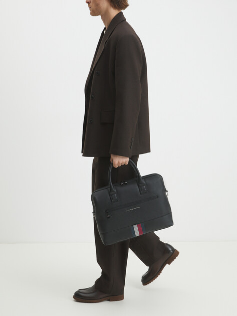 Мужская сумка для ноутбука TOMMY HILFIGER TH TRANSIT COMPUTER BAG, Артикул AM0AM12481, черный | 4357137. Ракурс 6 Мужская сумка для ноутбука TOMMY HILFIGER TH TRANSIT COMPUTER BAG, Артикул AM0AM12481, черный | 4357137. Ракурс 6