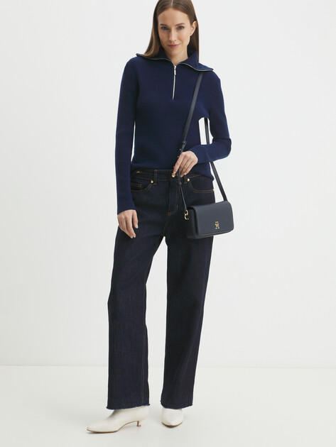 Кросс-боди TOMMY HILFIGER TH EMBLEM FLAP CROSSOVER, Артикул AW0AW15180, темно-синий | 4357249. Ракурс 6 Кросс-боди TOMMY HILFIGER TH EMBLEM FLAP CROSSOVER, Артикул AW0AW15180, темно-синий | 4357249. Ракурс 6