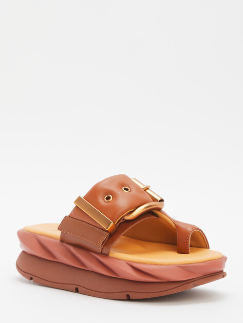 Женские вьетнамки 4CCCCEES MELLOW GLOW, Артикул MELLOW GLOW, коричневый | 4357718. Ракурс 3