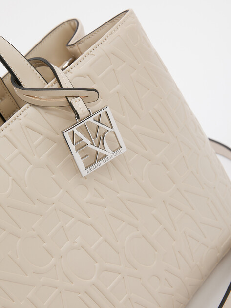 Женский тоут ARMANI EXCHANGE LIZ, Артикул 942646, серо-бежевый | 4361188. Ракурс 3