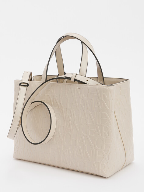Женский тоут ARMANI EXCHANGE LIZ, Артикул 942646, серо-бежевый | 4361188. Ракурс 4