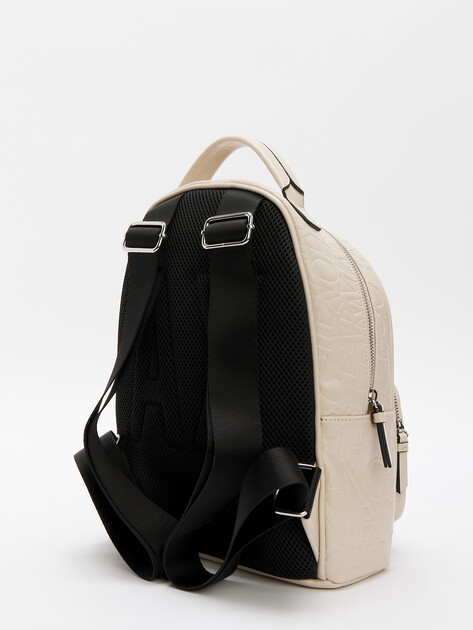 Женский рюкзак ARMANI EXCHANGE LIZ, Артикул 942805, серо-бежевый | 4361543. Ракурс 4