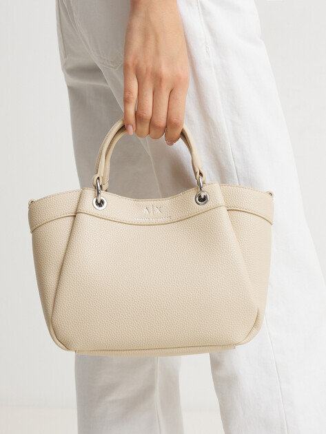 Женский тоут ARMANI EXCHANGE WAVE, Артикул 942927, светло-бежевый | 4361623. Ракурс 2