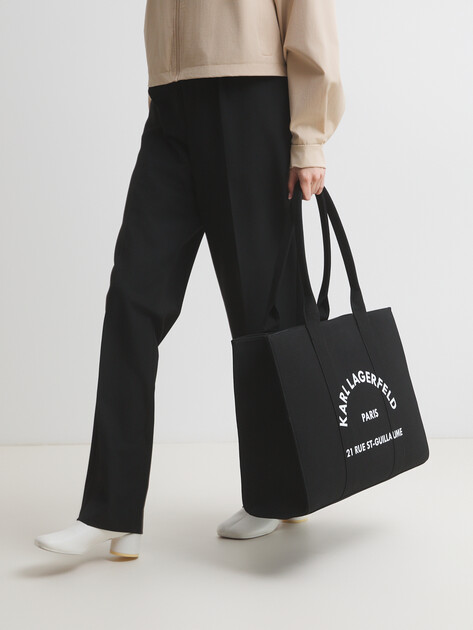 Женский тоут KARL LAGERFELD k/rsg square large tote, Артикул A1W50009, черный | 4361876. Ракурс 2