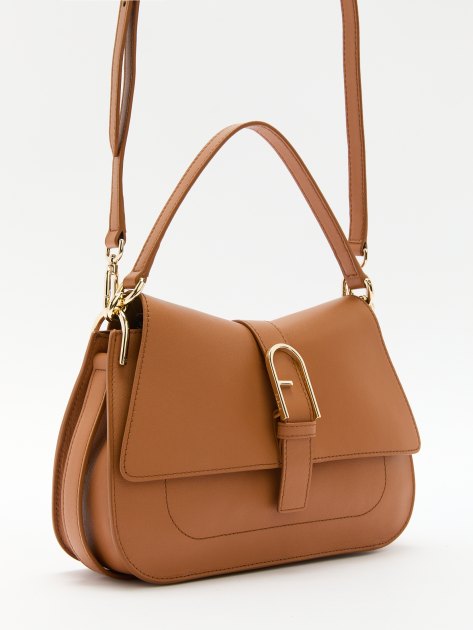 Женская сумка  FURLA, Артикул FURLA FLOW M TOP HANDLE, карамельный | 4363783. Ракурс 3
