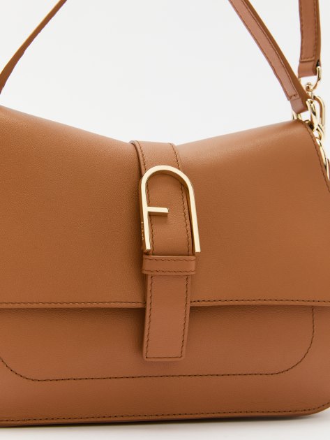Женская сумка  FURLA, Артикул FURLA FLOW M TOP HANDLE, карамельный | 4363783. Ракурс 4