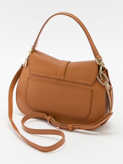 Женская сумка  FURLA, Артикул FURLA FLOW M TOP HANDLE, карамельный | 4363783. Ракурс 5