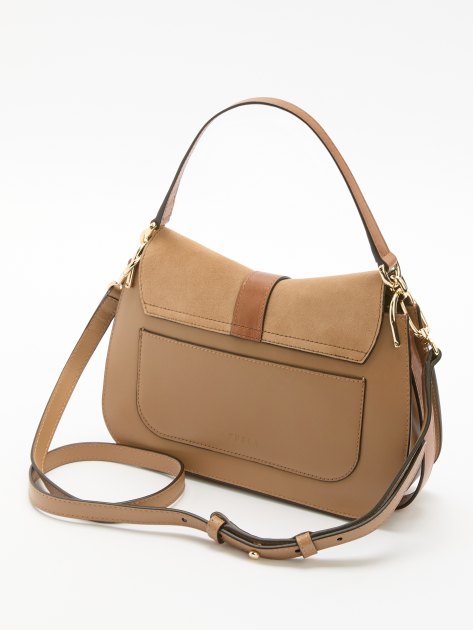 Женская сумка  FURLA, Артикул FURLA FLOW M TOP HANDLE, темно-бежевый | 4363785. Ракурс 5