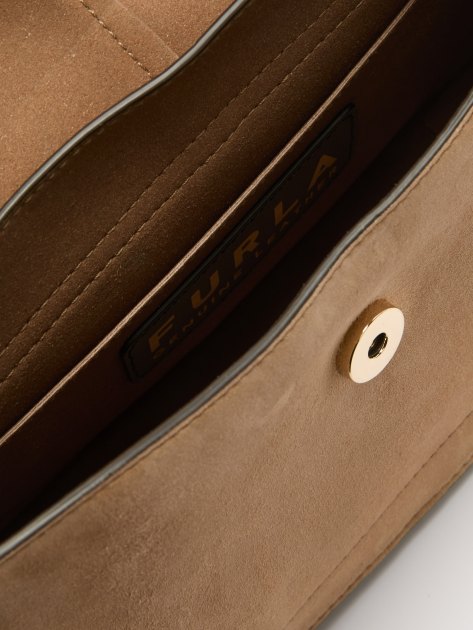 Женская сумка  FURLA, Артикул FURLA FLOW M TOP HANDLE, темно-бежевый | 4363785. Ракурс 6