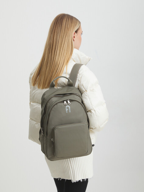 Рюкзак FURLA MULTIFURLA M BACKPACK СЕРО-ЗЕЛЕНЫЙ - купить в