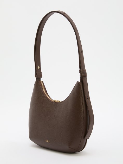 Женская сумка  FURLA, Артикул FURLA GOCCIA S SHOULDER BAG, шоколадный | 4364028. Ракурс 5