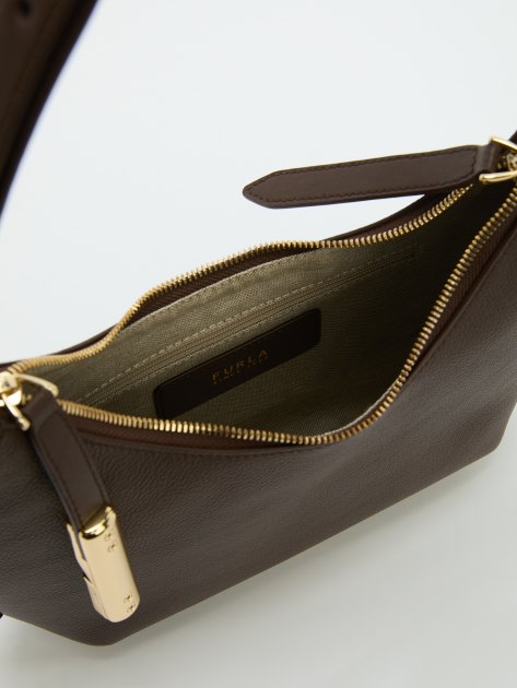 Женская сумка  FURLA, Артикул FURLA GOCCIA S SHOULDER BAG, шоколадный | 4364028. Ракурс 6