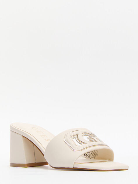 Женские мюли GUESS GALS, Артикул FLJGASLEA03, молочно-белый | 4364233. Ракурс 3