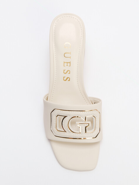 Женские мюли GUESS GALS, Артикул FLJGASLEA03, молочно-белый | 4364233. Ракурс 5