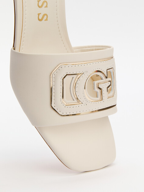 Женские мюли GUESS GALS, Артикул FLJGASLEA03, молочно-белый | 4364233. Ракурс 6