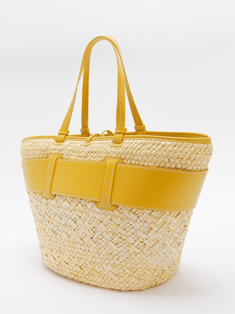 Сумка летняя с ручками ARMANI EXCHANGE SUSIE, Артикул XW000322, желтый | 4368302. Ракурс 5 Сумка летняя с ручками ARMANI EXCHANGE SUSIE, Артикул XW000322, желтый | 4368302. Ракурс 5
