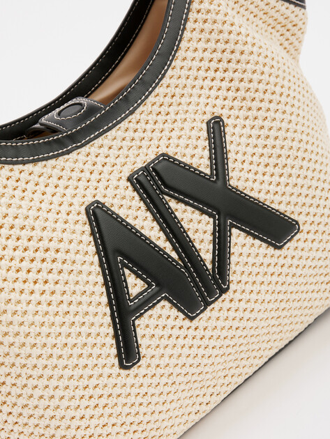 Сумка летняя с ручками ARMANI EXCHANGE SANDY, Артикул XW000410, светло-бежевый | 4368337. Ракурс 3 Сумка летняя с ручками ARMANI EXCHANGE SANDY, Артикул XW000410, светло-бежевый | 4368337. Ракурс 3