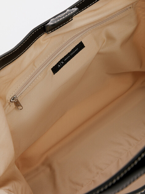 Сумка летняя с ручками ARMANI EXCHANGE SANDY, Артикул XW000410, светло-бежевый | 4368337. Ракурс 5 Сумка летняя с ручками ARMANI EXCHANGE SANDY, Артикул XW000410, светло-бежевый | 4368337. Ракурс 5