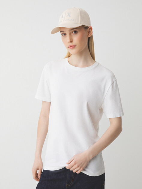 Женская бейсболка ARMANI EXCHANGE, Артикул XW000873, светло-бежевый | 4368510. Ракурс 4 Женская бейсболка ARMANI EXCHANGE, Артикул XW000873, светло-бежевый | 4368510. Ракурс 4