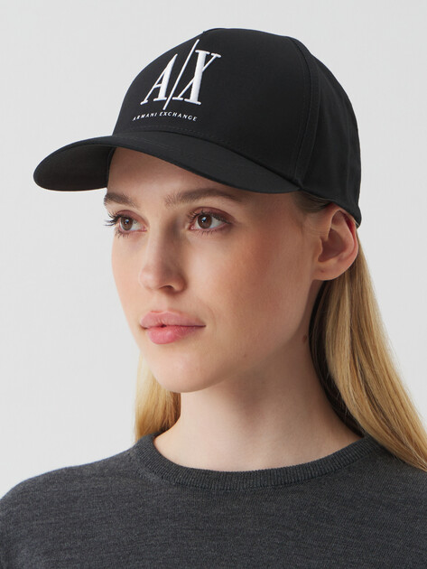 Женская бейсболка ARMANI EXCHANGE, Артикул XW001179, черный | 4368524. Ракурс 4 Женская бейсболка ARMANI EXCHANGE, Артикул XW001179, черный | 4368524. Ракурс 4