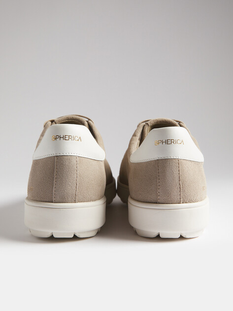 Мужские кеды GEOX U SPHERICA ECUB-1, Артикул U45GPC, пыльно-бежевый | 4372108. Ракурс 6