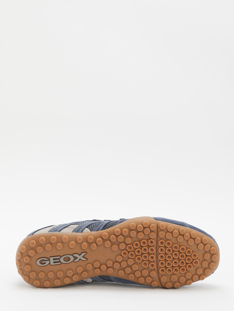 Мужские кеды GEOX U SNAKE ORIGINAL, Артикул U55MNA, серовато-синий | 4372335. Ракурс 4