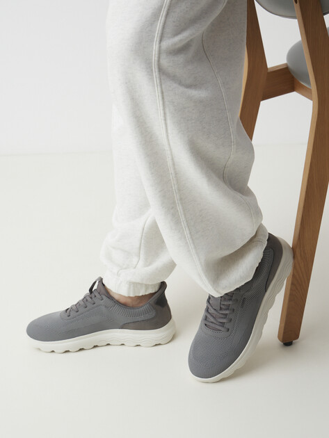 Мужские кроссовки GEOX D SPHERICA PLUS, Артикул U55MPA, серый | 4372410. Ракурс 2