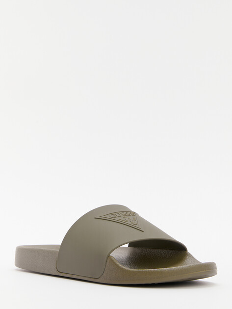 Мужские сланцы GUESS TOKYOT, Артикул FMJTOTELE19, темно-зеленый | 4374332. Ракурс 3