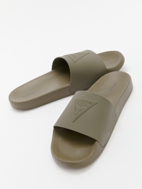 Мужские сланцы GUESS TOKYOT, Артикул FMJTOTELE19, темно-зеленый | 4374332. Ракурс 6