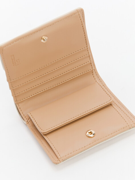 Женское портмоне LOVE MOSCHINO SLG QUILTED, Артикул JC5601PP, молочно-бежевый | 4376403. Ракурс 4