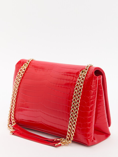 Женская сумка на плечо LOVE MOSCHINO SHINY CROCO, Артикул JC4046PP SS25, рубиновый | 4377024. Ракурс 4 Женская сумка на плечо LOVE MOSCHINO SHINY CROCO, Артикул JC4046PP SS25, рубиновый | 4377024. Ракурс 4
