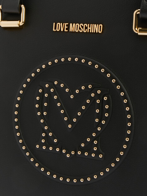 Женский тоут LOVE MOSCHINO LITTLE STUDS, Артикул JC4065PP SS25, черный | 4377104. Ракурс 3 Женский тоут LOVE MOSCHINO LITTLE STUDS, Артикул JC4065PP SS25, черный | 4377104. Ракурс 3
