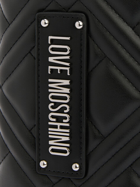 Женская сумка  LOVE MOSCHINO QUILTED BAG, Артикул JC4145PP SS25, черный | 4377206. Ракурс 3