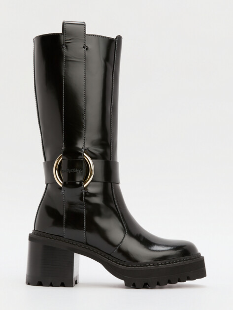 Женские полусапоги SEE by CHLOE, Артикул SB43005A, черный | 4378687. Ракурс 3 Женские полусапоги SEE by CHLOE, Артикул SB43005A, черный | 4378687. Ракурс 3