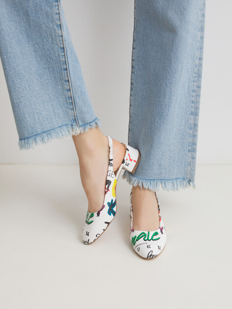 Женские туфли с открытой пяткой (слинг-бэк) PETER KAISER BOLOGNA, Артикул 9-79540-44, белый | 4380465. Ракурс 2