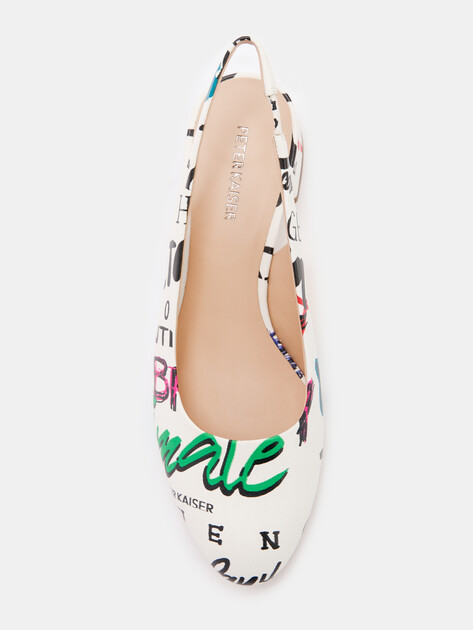 Женские туфли с открытой пяткой (слинг-бэк) PETER KAISER BOLOGNA, Артикул 9-79540-44, белый | 4380465. Ракурс 5