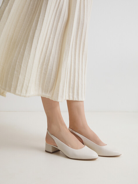Женские туфли с открытой пяткой (слингбэк) PETER KAISER BOLOGNA, Артикул 9-79540-44, молочно-белый | 4380480. Ракурс 2