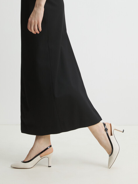 Женские туфли с открытой пяткой (слинг-бэк) PETER KAISER MODENA, Артикул 9-79640-44, молочно-белый | 4380618. Ракурс 2