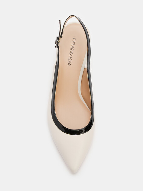 Женские туфли с открытой пяткой (слинг-бэк) PETER KAISER MODENA, Артикул 9-79640-44, молочно-белый | 4380618. Ракурс 5