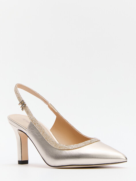 Женские туфли с открытой пяткой (слинг-бэк) PETER KAISER MODENA, Артикул 9-79641-44, золотой | 4380664. Ракурс 3 Женские туфли с открытой пяткой (слинг-бэк) PETER KAISER MODENA, Артикул 9-79641-44, золотой | 4380664. Ракурс 3