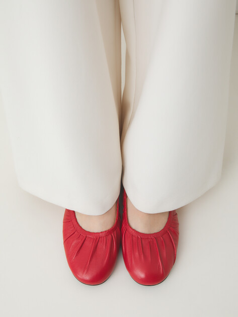 Балетки NEWD NANALA, Артикул 1-22103-44, рубиновый | 4386230. Ракурс 2